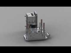 غطاء بطارية هاتف شفاف مقاوم لثلاثة أشخاص (1 * 1) / عداء ساخن / قالب ثلاثي الألواح رقم 23691 و 23692