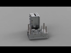 حامل صندوق شحن سماعة أذن شفاف (1 * 4) / عداء بارد / قالب ثلاثي الألواح رقم 24201